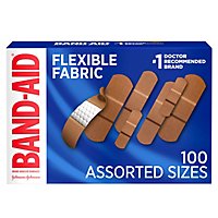 BAND-AID Brand Adhesive Bandages Flexible Fabric Assorted - 100 Count - Image 2