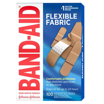 BAND-AID Brand Adhesive Bandages Flexible Fabric Assorted - 100 Count - Image 5