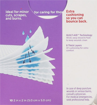 BAND-AID Gauze Pads Small - 10 Count - Image 4