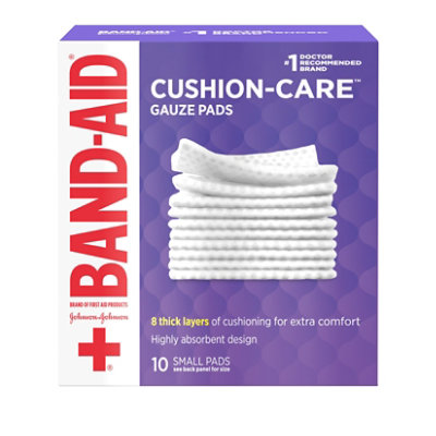 BAND-AID Gauze Pads Small - 10 Count