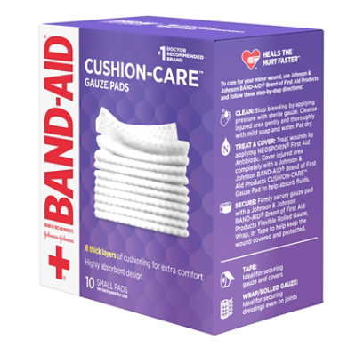 BAND-AID Gauze Pads Small - 10 Count - Image 4