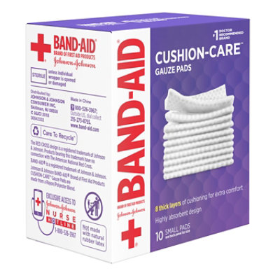 BAND-AID Gauze Pads Small - 10 Count - Image 3