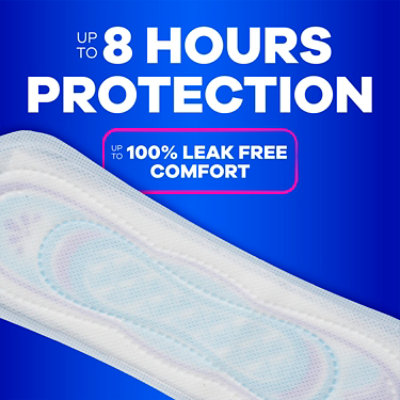 Always Ultra Thin Pads Size 2 Long Absorbency Unscented Without Wings - 40 Count - Image 4