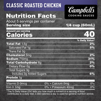 Campbell's Cooking Sauces Classic Roasted Chicken Sauce - 12 Oz - Image 4