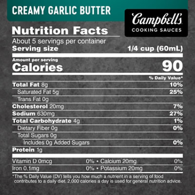 Campbell's Creamy Garlic Butter Sauce - 12 Oz - Image 4