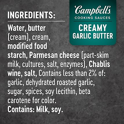 Campbells Sauces Oven Creamy Garlic Butter Chicken Pouch - 12 Oz - Image 6