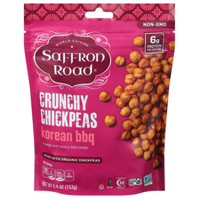 Saffron Road Korean BBQ Gluten Free Crunchy Chickpeas Snack - 5.4 Oz - Image 3