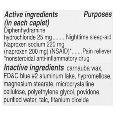 Aleve PM Naproxen Sodium Tablets 220mg Pain Reliever/Nighttime Sleep-Aid - 20 Count - Image 4