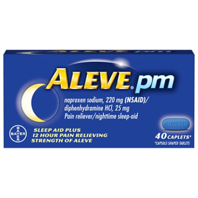 Aleve PM Naproxen Sodium Caplets - 40 Count