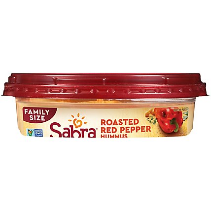 Sabra Roasted Red Pepper Hummus Family Size - 17 Oz. - Image 2