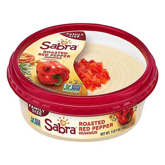 Sabra Roasted Red Pepper Hummus Family Size - 17 Oz.
