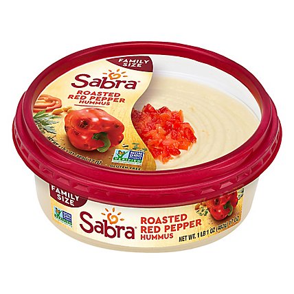 Sabra Roasted Red Pepper Hummus Family Size - 17 Oz. - Image 1