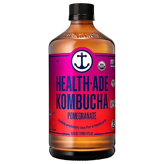 Health-Ade Kombucha Pomegranate - 16 Fl. Oz.