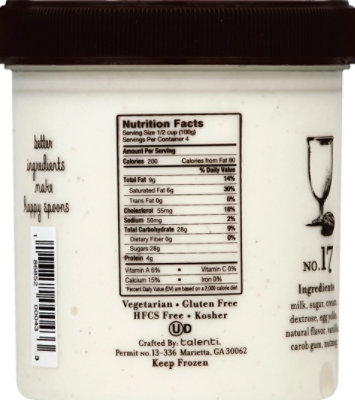 Talenti Old World Eggnog Gelato - 1 Pint - Image 3