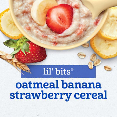 Gerber Lil Bits Cereal Oatmeal Banana Strawberry - 8 Oz - Image 3