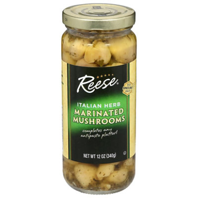 Reese Mushrooms Marinated All Natural Italian Herb - 12 Oz - Image 3