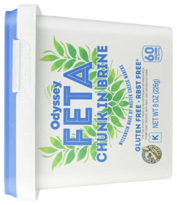 Odyssey Feta In Brine Chunk Cheese - 8 Oz - Image 4