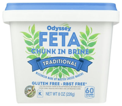 Odyssey Feta In Brine Chunk Cheese - 8 Oz - Image 5