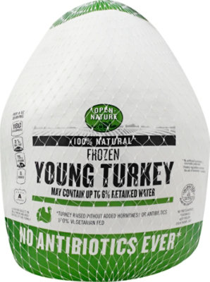 Open Nature Whole Turkey Frozen - Weight Between 9-16 Lb