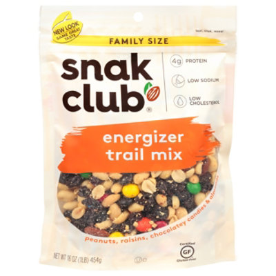 SnakClub Family Size Trail Mix Energizer - 16 Oz