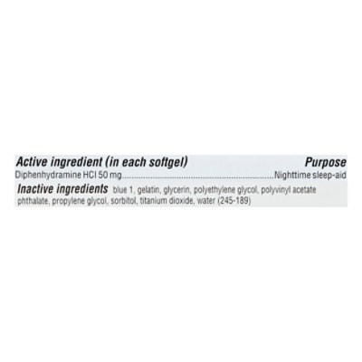 Unisom SleepGels Nighttime Sleep-Aid SoftGels - 60-50 mg - Image 3