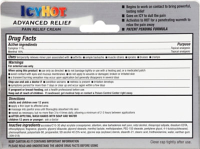 Icy Hot Cream Pain Relief Advanced Relief - 2 Oz - Image 3