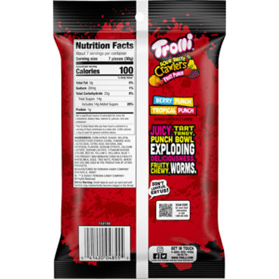 Trolli Fruit Punch Sour Brite Crawlers - 7.2 Oz - Image 5