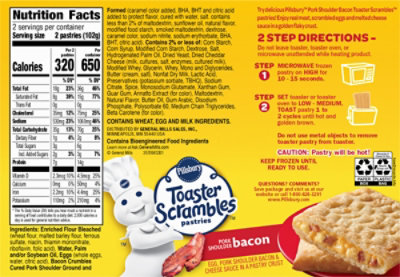 Pillsbury Toaster Scrambles Pastries Bacon With Potatoes 4 Count - 7.2 Oz - Image 6