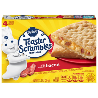 Pillsbury Toaster Scrambles Pastries Bacon With Potatoes 4 Count - 7.2 Oz - Image 1