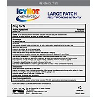 Icy Hot Advanced Relief Medicated Patch - 1-4 Count - Image 5