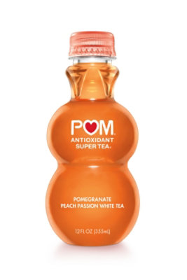 POM Wonderful Pomegranate Peach Passion White Tea Antioxidant Super Tea - 12 Fl. Oz. - Image 3