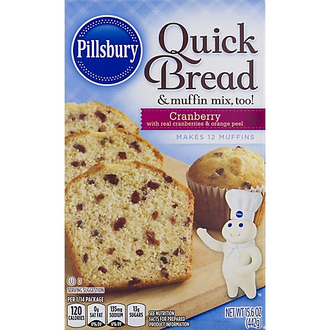 Pillsbury Quick Bread & Muffin Mix Cranberry - 15.6 Oz