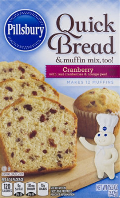 Pillsbury Quick Bread & Muffin Mix Cranberry - 15.6 Oz