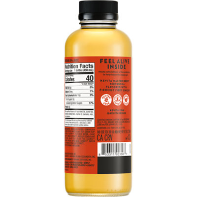 KeVita Kombucha Probiotic Drink Master Brew Ginger - 15.2 Fl. Oz. - Image 2