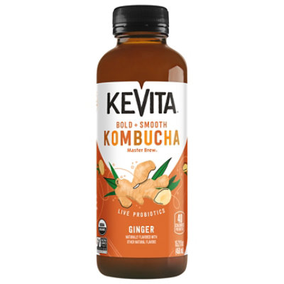 KeVita Kombucha Master Brew Ginger - 15.2 Fl. Oz.