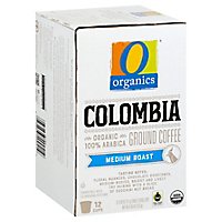 O Organics Coffee Organic Arabica Single Serve Cups Medium Roast Colombian - 12-0.38 Oz - Image 1