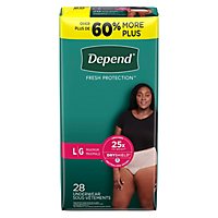 Depend FIT FLEX Adult Incontinence Underwear for Women - 28 Count - Image 8