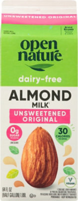 Open Nature Almond Milk Original Unsweetened Half Gallon - 64 Fl. Oz. - Image 6