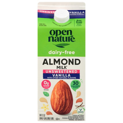 Open Nature AlmondMilk Vanilla Unsweetened Half Gallon - 64 Fl. Oz. - Image 3