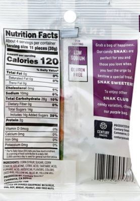 Snak Club Sour Gummy Bears - 4 Oz - Image 3