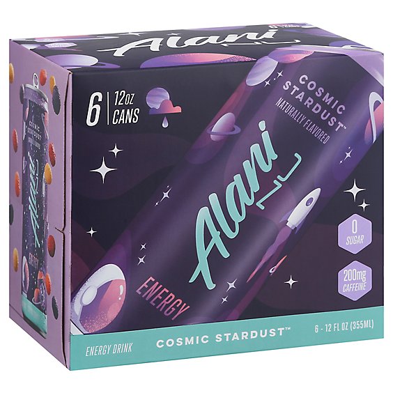 Alani Nu Cosmic Stardust Energy Drinks - 6 Count - 12 Fl. Oz.