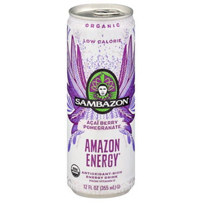 Sambazon Low Calorie Amazon Energy Drink Acai Berry - 12 Fl. Oz. - Image 3