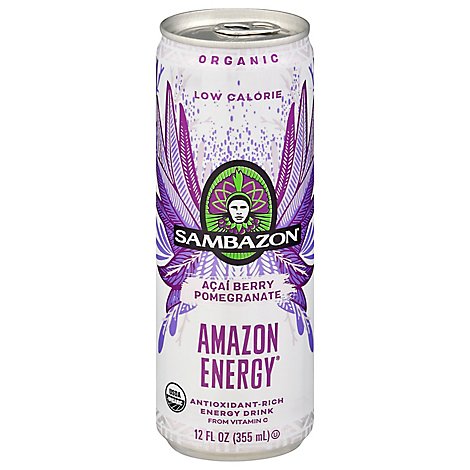 Sambazon Low Calorie Amazon Energy Drink Acai Berry - 12 Fl. Oz.