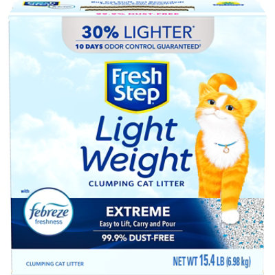 Fresh Step Lightweight Extreme Scented Clumping Cat Litter with Febreze - 15.4 Lbs - Image 1