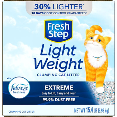 Fresh Step Lightweight Extreme Scented Clumping Cat Litter with Febreze - 15.4 Lbs - Image 2