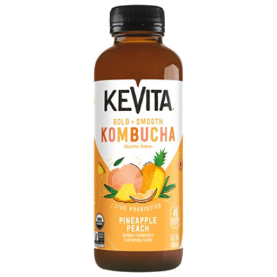 KeVita Master Brew Pineapple Peach Kombucha - 15.2 Fl. Oz - Image 3