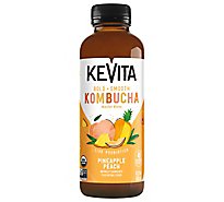 KeVita Master Brew Pineapple Peach Kombucha - 15.2 Fl. Oz