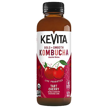 KeVita Kombucha Probiotic Drink Master Brew Tart Cherry - 15.2 Fl. Oz. - Image 2