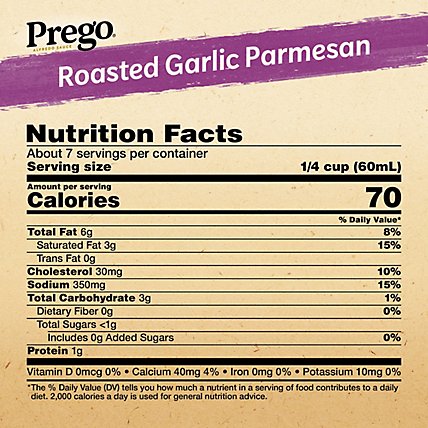 Prego Alfredo Sauce Roasted Garlic Parmesan - 14.5 Oz - Image 5