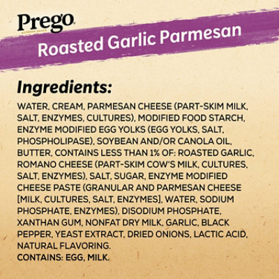 Prego Alfredo Pasta Sauce with Roasted Garlic and Parmesan Cheese - 14.5 Oz - Image 5